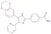 4-(4-(2,3-DIHYDROBENZO[1,4]DIOXIN-6-YL)-5-PYRIDIN-2-YL-1H-IMIDAZOL-2-YL)BENZAMIDE