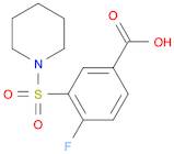 4-FLUORO-3-(PIPERIDINE-1-SULFONYL)-BENZOIC ACID