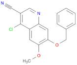 7-(benzyloxy)-4-chloro-6-Methoxyquinoline-3-carbonitrile