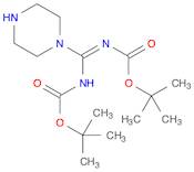 [tert-Butoxycarbonylimino(piperazin-1-yl)methyl]carbamic acid tert-butyl ester