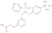 2-[3-[N-(4-tert-Butylbenzyl)-N-(pyridin-3-ylsulfonyl)aminomethyl]phenoxy]acetic acid