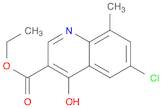 6-CHLORO-4-HYDROXY-8-METHYLQUINOLINE-3-CARBOXYLIC ETHYL ESTER