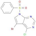 7-Benzenesulfonyl-5-bromo-4-chloro-7H-pyrrolo[2,3-d]pyrimidine
