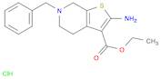 ethyl 2-amino-6-benzyl-4,5,6,7-tetrahydrothieno[2,3-c]pyridine-3-carboxylate monohydrochloride