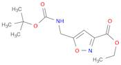 Ethyl 5-(aminomethyl)isoxazole-3-carboxylate, N-BOC protected