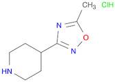 Piperidine, 4-(5-methyl-1,2,4-oxadiazol-3-yl)-, hydrochloride (1