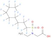 N-ethyl-N-[(heptadecafluorooctyl)sulphonyl]glycine