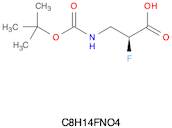 Propanoic acid, 3-[[(1,1-dimethylethoxy)carbonyl]amino]-2-fluoro-, (2S)- (9CI)