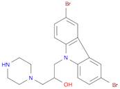 3,6-DIBROMO-ALPHA-(1-PIPERAZINYLMETHYL)-9H-CARBAZOLE-9-ETHANOL DIHYDROCHLORIDE