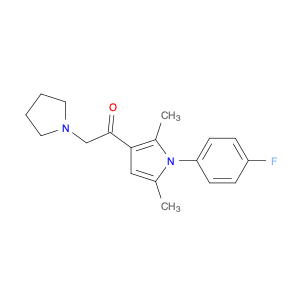 1-[1-(4-Fluorophenyl)-2,5-dimethyl-1H-pyrrol-3-yl]-2-(1-pyrrolidinyl)ethanone