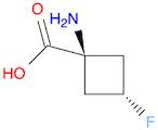 Cyclobutanecarboxylic acid, 1-amino-3-fluoro-, trans- (9CI)