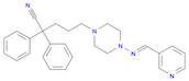 (E)-2,2-Diphenyl-5-(4-((pyridin-3-ylmethylene)amino)piperazin-1-yl)pentanenitrile