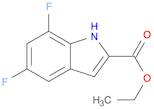 5,7-DIFLUORO-2-INDOLECARBOXYLIC ACID ETHYL ESTER