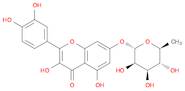 7-(α-L-Rhamnopyranosyloxy)-2-(3,4-dihydroxyphenyl)-3,5-dihydroxy-4H-1-benzopyran-4-one