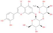 7-[(2S,3R,4S,5S,6R)-4,5-dihydroxy-6-(hydroxymethyl)-3-[(2S,3R,4R,5R,6S)-3,4,5-trihydroxy-6-methyl-oxan-2-yl]oxy-oxan-2-yl]oxy-2-(3,4-dihydroxyphenyl)-5-hydroxy-chromen-4-one