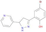 4-bromo-2-(5-pyridin-3-yl-4,5-dihydro-1H-pyrazol-3-yl)phenol