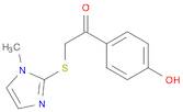 1-(4-hydroxyphenyl)-2-[(1-methyl-1H-imidazol-2-yl)thio]ethanone