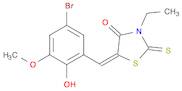(5E)-5-(5-bromo-2-hydroxy-3-methoxybenzylidene)-3-ethyl-2-thioxo-1,3-thiazolidin-4-one