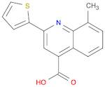8-METHYL-2-THIEN-2-YLQUINOLINE-4-CARBOXYLIC ACID