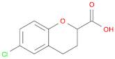 2H-1-BENZOPYRAN-2-CARBOXYLIC ACID, 6-CHLORO-3,4-DIHYDRO-