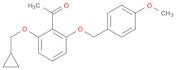 1-[2-(Cyclopropylmethoxy)-6-[(4-methoxyphenyl)methoxy]phenyl]ethanone