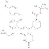 1-Piperidinecarboxylic acid, 3-[7-[2-(cyclopropylmethoxy)-6-[(4-methoxyphenyl)methoxy]phenyl]-1,4-…