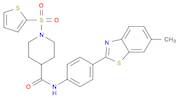 4-PiperidinecarboxaMide, N-[4-(6-Methyl-2-benzothiazolyl)phenyl]-1-(2-thienylsulfonyl)-