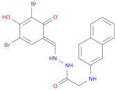 (NAPHTHALEN-2-YLAMINO)-ACETIC ACID (3,5-DIBROMO-2,4-DIHYDROXY-BENZYLIDENE)-HYDRAZIDE