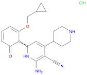 2-Amino-6-[2-(cyclopropylmethoxy)-6-hydroxyphenyl]-4-(4-piperidinyl)-3-pyridinecarbonitrile hydrochloride