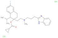 (1S,2S)-2-[2-[[3-(1H-BENZIMIDAZOL-2-YL)PROPYL]METHYLAMINO]ETHYL]-6-FLUORO-1,2,3,4-TETRAHYDRO-1-(1-METHYLETHYL)-2-NAPHTHALENYL CYCLOPROPANECARBOXYLATE DIHYDROCHLORIDE