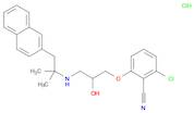 2-Chloro-6-[(2R)-3-[[1,1-dimethyl-2-(2-naphthalenyl)ethyl]amino]-2-hydroxypropoxy]benzonitrile hydrochloride