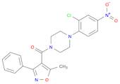 Methanone, [4-(2-chloro-4-nitrophenyl)-1-piperazinyl](5-methyl-3-phenyl-4-isoxazolyl)-