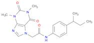 2-(1,3-Dimethyl-2,6-dioxo-1,2,3,6-tetrahydro-7H-purin-7-yl)-N-[4-(1-methylpropyl)phenyl]acetamide
