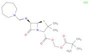 4-Thia-1-azabicyclo[3.2.0]heptane-2-carboxylic acid, 6-[[(hexahydro-1H-azepin-1-yl)methylene]amino]-3,3-dimethyl-7-oxo-, (2,2-dimethyl-1-oxopropoxy)methyl ester, monohydrochloride, [2S-(2alpha,5alpha,6beta)]-