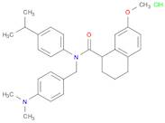 N-[[4-(DIMETHYLAMINO)PHENYL]METHYL]-1,2,3,4-TETRAHYDRO-7-METHOXY-N-[4-(1-METHYLETHYL)PHENYL]-1-NAPHTHALENECARBOXAMIDE HYDROCHLORIDE