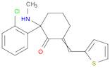 2-(2-CHLORO-PHENYL)-2-METHYLAMINO-6-THIOPHEN-2-YLMETHYLENE-CYCLOHEXANONE