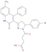 5-(4-BroMophenyl)-3-(1,2-dihydro-6-Methyl-2-oxo-4-phenyl-3-quinolinyl)-4,5-dihydro-γ-oxo-1H-Pyrazole-1-butanoic Acid