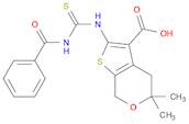 CID-1067700,2-(3-benzoylthioureido)-5,5-diMethyl-5,7-dihydro-4H-thieno[2,3-c]pyran-3-carboxylic acid