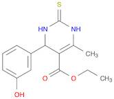 5-Pyrimidinecarboxylic acid,1,2,3,4-tetrahydro-4-(3-hydroxyphenyl)-6-methyl-2-thioxo-, ethyl ester