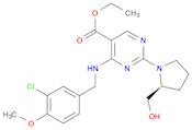 5-PyriMidinecarboxylic acid,4-[[(3-chloro-4-Methoxyphenyl)Methyl]aMino]-2-[(2S)-2-(hydroxyMethyl)-1-pyrrolidinyl]-, ethyl ester