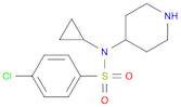 4-CHLORO-N-CYCLOPROPYL-N-PIPERIDIN-4-YLBENZENESULFONAMIDE