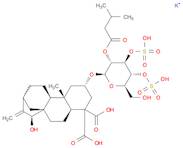 dipotassium dihydrogen 15alpha-hydroxy-2beta-[[2-O-isovaleryl-3,4-di-O-sulphonato-beta-D-glucopyranosyl]oxy]kaur-16-ene-18,19-dioate