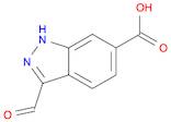 1H-Indazole-6-carboxylic acid, 3-forMyl-