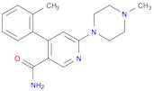 3-PYRIDINECARBOXAMIDE, 4-(2-METHYLPHENYL)-6-(4-METHYL-1-PIPERAZINYL)-