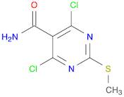4,6-DICHLORO-2-(METHYLTHIO)PYRIMIDINE-5-CARBOXAMIDE