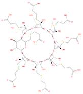 g-Cyclodextrin,6A,6B,6C,6D,6E,6F,6G,6H-octakis-S-(2-carboxyethyl)-6A,6B,6C,6D,6E,6F,6G,6H-octathio-