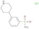 4-(3-(methylsulfonyl)phenyl)piperidine hydrochloride