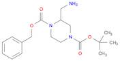 1-Benzyl 4-tert-butyl 2-(aminomethyl)piperazine-1,4-dicarboxylate