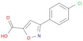 5-Isoxazolecarboxylic acid, 3-(4-chlorophenyl)-