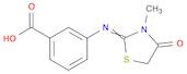 3-(3-METHYL-4-OXO-THIAZOLIDIN-2-YLIDENEAMINO)-BENZOIC ACID